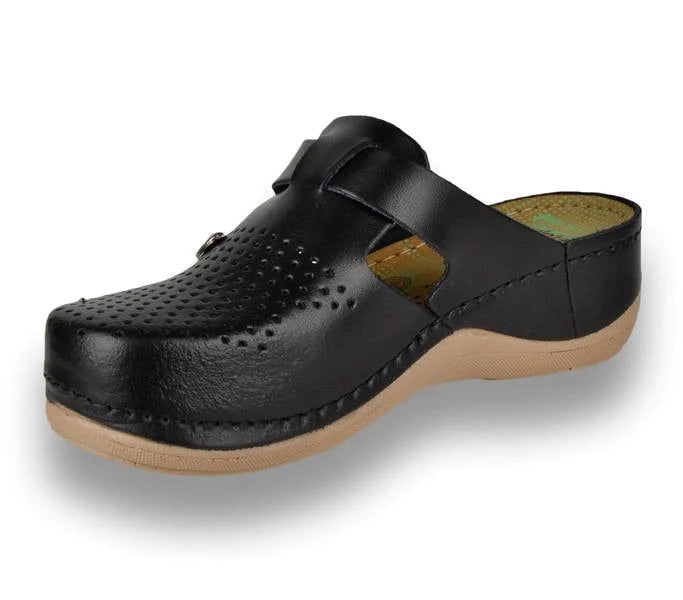 Ženske kožne klompe LEON