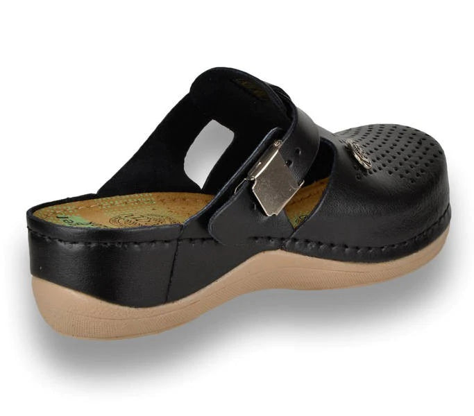 Ženske kožne klompe LEON