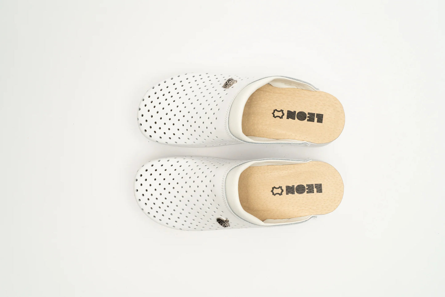 Ženske kožne klompe LEON