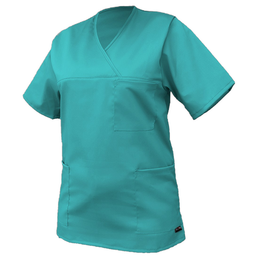 Medicinska bluza V preklop - zelena