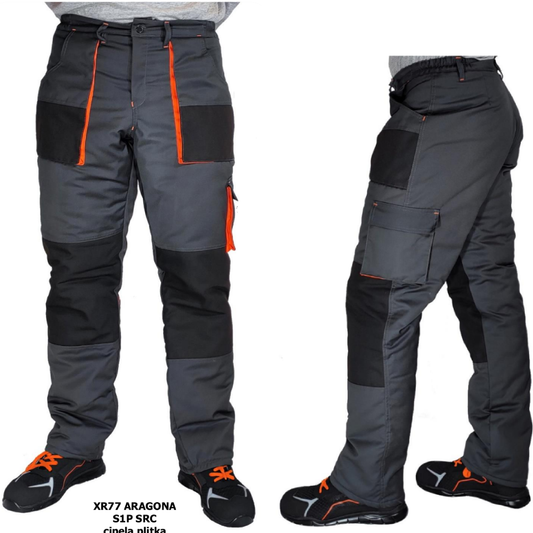 Futrovane radne klasične pantalone HAMMER
